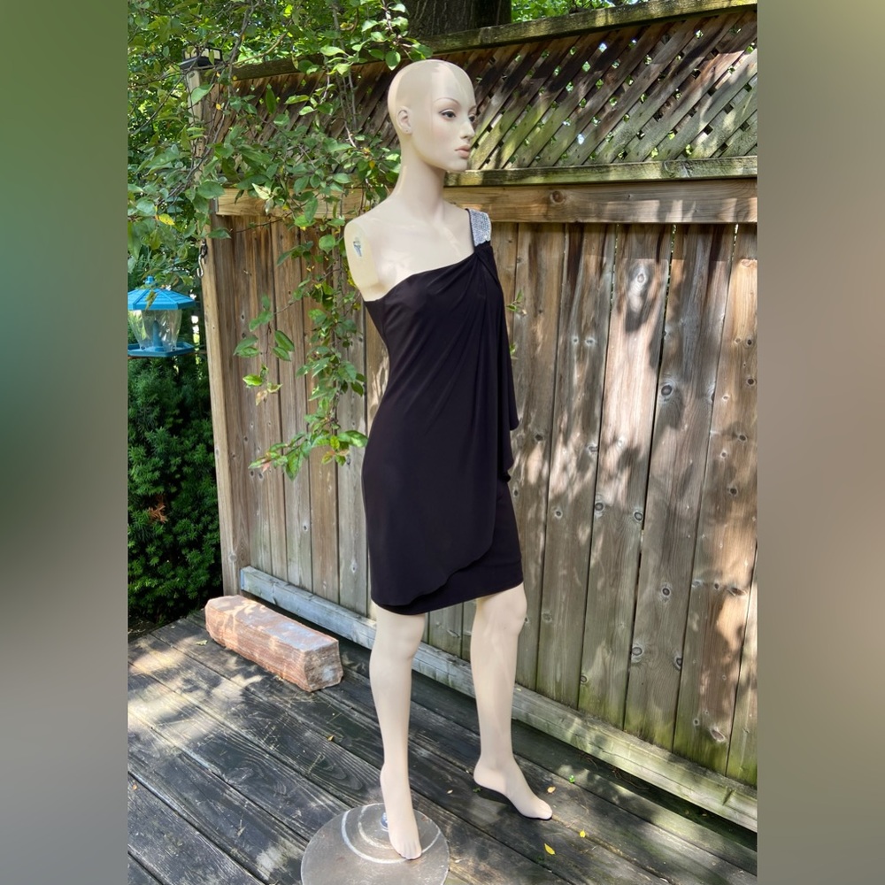 🐦‍⬛ 5/$25 🐦‍⬛ Fancy & Flowy Single Strap Asymmetrical Dress - Picture 11 of 16